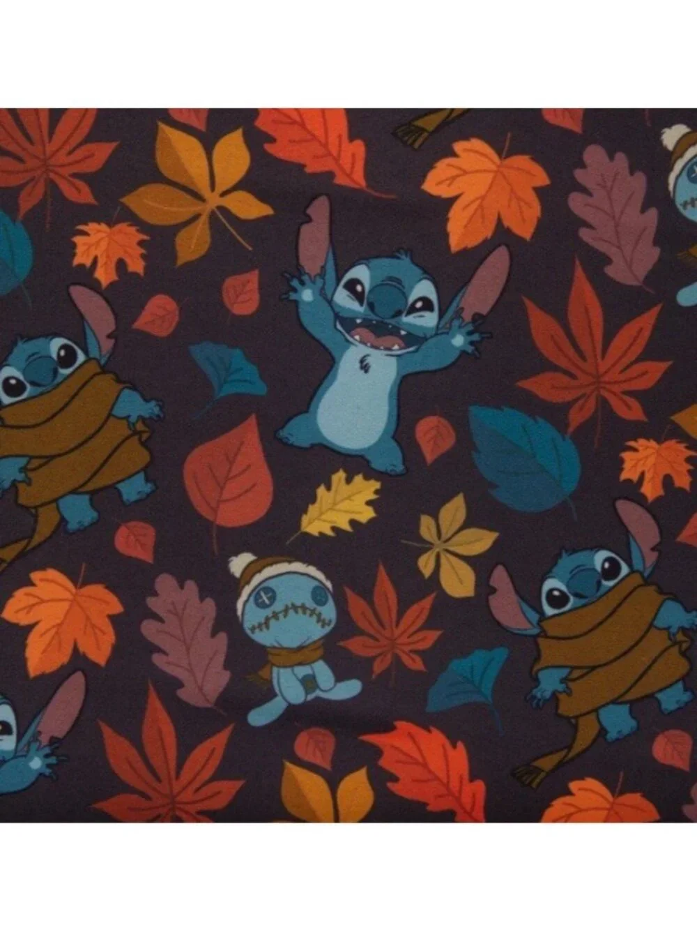 Loungefly Disney Lilo & Stitch Autumn Leaves Houndstooth Crossbody Satchel NWT - Picture 5 of 7